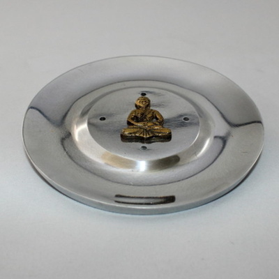 Buddha Incense Burner - Silver & Gold