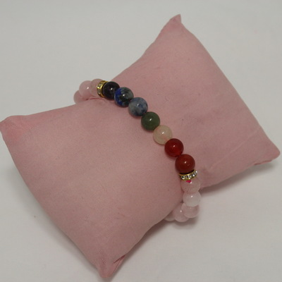 Rose Quartz Chakra Bracelet