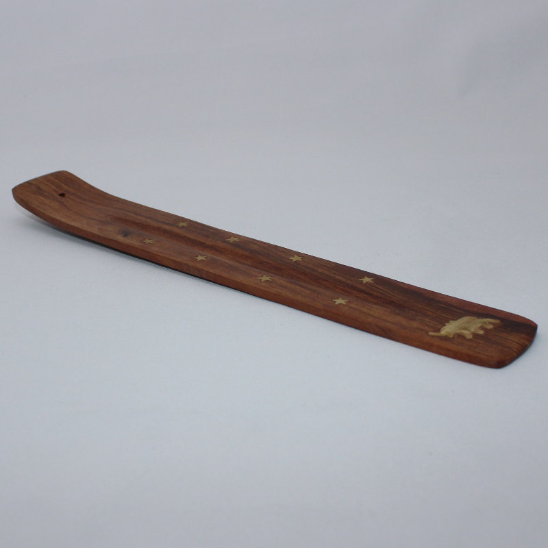 Wooden Incense Burner - Natural Elephant